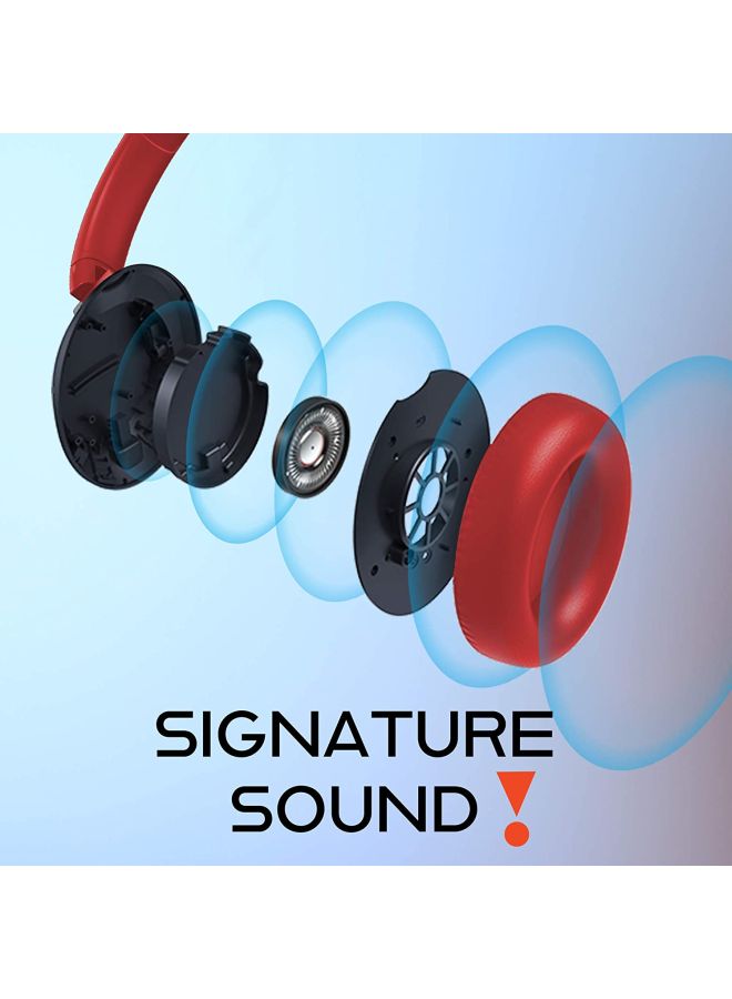 JBL Tune Wireless Over-Ear ANC Headphones With Mic Coral Red - Image 4