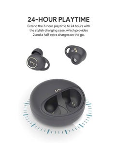 Aukey EP-T10 Key Series True Wireless Earbuds, Bluetooth 5.0, Touch Control, Qi Wireless Charging, IPX5 Waterproof, Deep Bass TWS Earphones - Dark Grey  - Image 3