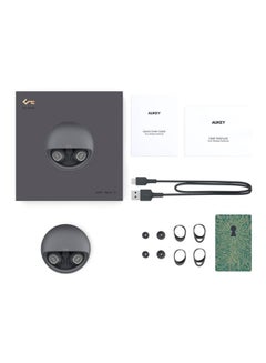 Aukey EP-T10 Key Series True Wireless Earbuds, Bluetooth 5.0, Touch Control, Qi Wireless Charging, IPX5 Waterproof, Deep Bass TWS Earphones - Dark Grey  - Image 5