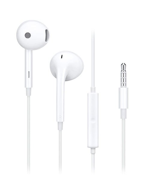 Wired In-Ear Stereo Earphones White
