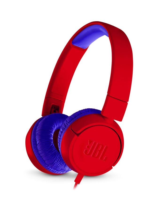 JBL Wired Over-Ear Kids Headphones Red/Blue  - Image 2
