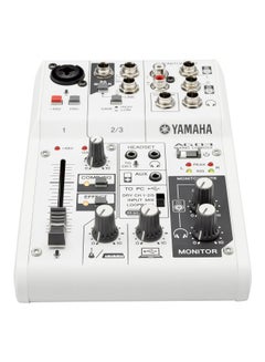 YAMAHA AG Series 3-Channel Mixer And USB Audio Interface AG03 White  - Image 2