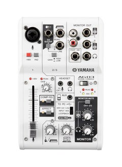 YAMAHA AG Series 3-Channel Mixer And USB Audio Interface AG03 White  - Image 1