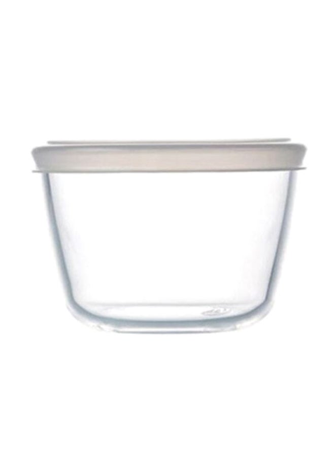 PYREX Cook And Freeze Round Food Box Clear/White 12cm  - Image 2