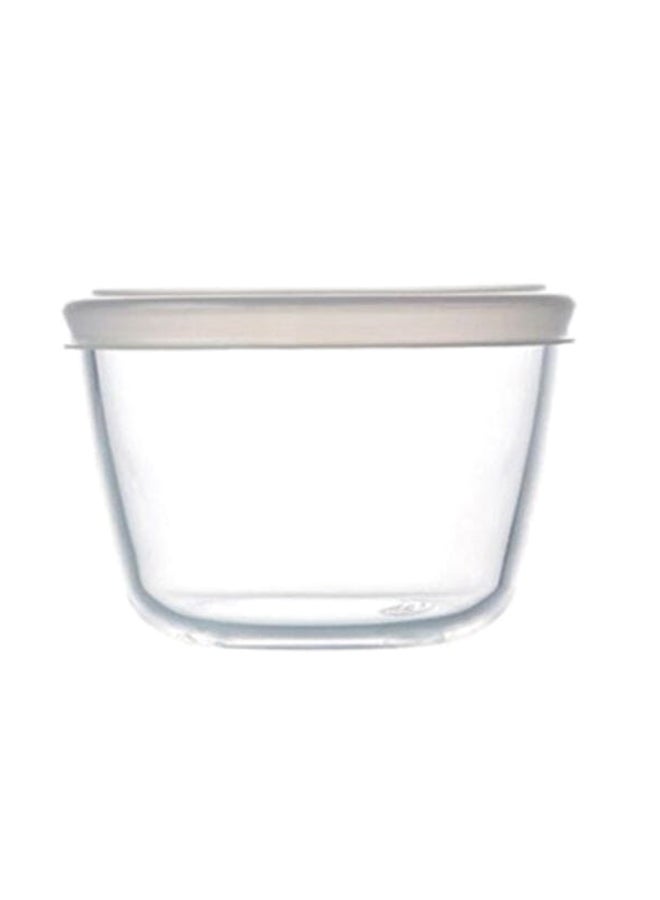PYREX Cook And Freeze Round Food Box Clear/White 15cm  - Image 2