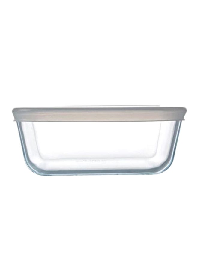 PYREX Cook And Freeze Square Food Box Clear/White 15cm  - Image 2