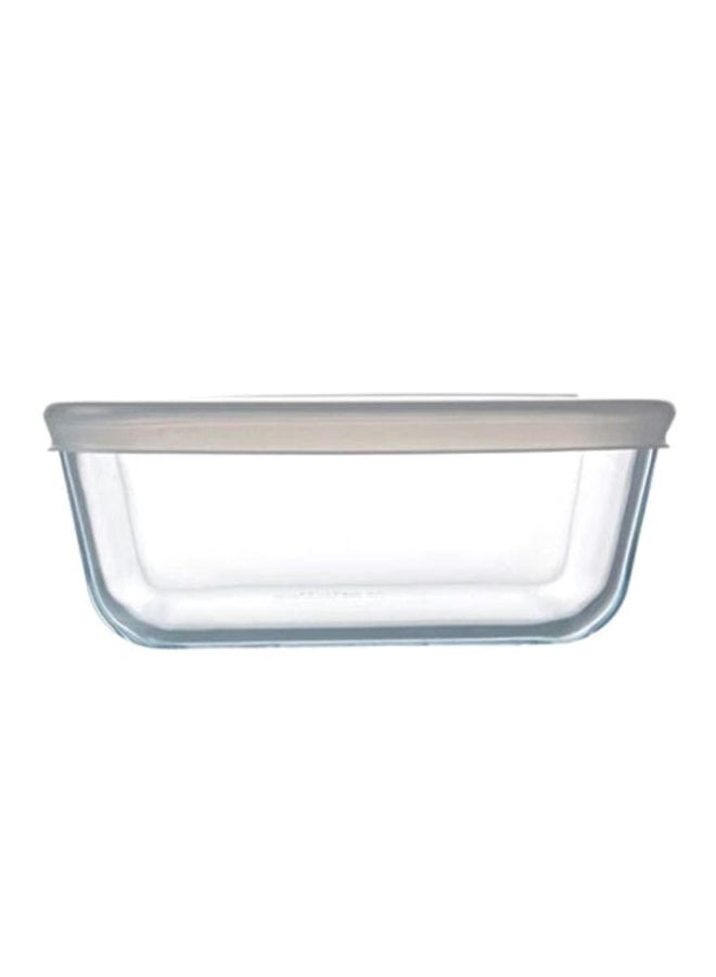 PYREX Cook And Freeze Square Food Box Clear/White 20cm  - Image 2