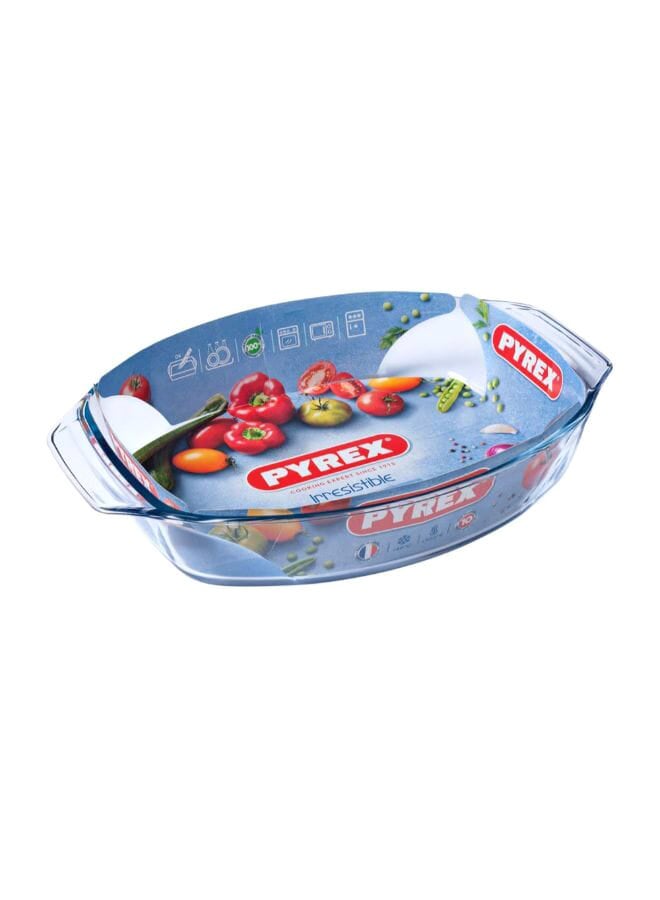 PYREX Optimum Oval Roaster Clear 30x21cm - Image 2