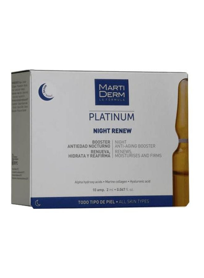 Martiderm - Platinum Night Renew - 10 Ampoules 20ml - Image 1