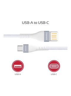 كابل شحن ونقل بيانات سريع فيجو راي-سي بمنفذ USB-A إلى USB-C أبيض - v1599817834/N30379066A_5