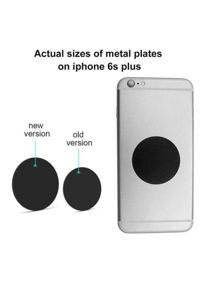 OUTAD 8-Piece Car Mount Adhesive Sticker Plate Set Black - Image 4