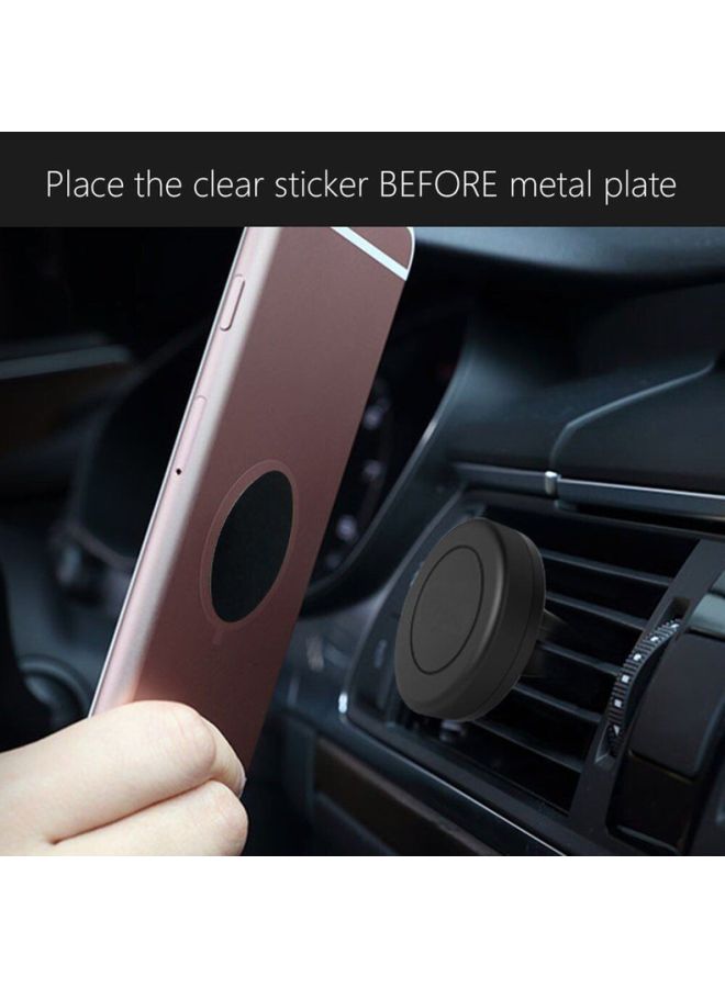 OUTAD 8-Piece Car Mount Adhesive Sticker Plate Set Black - Image 5