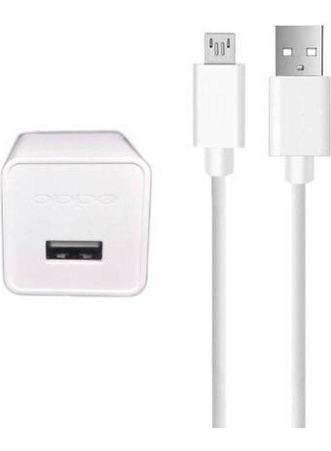 OPPO - Vooc Speed Charger With Micro USB Cable White - Image 1