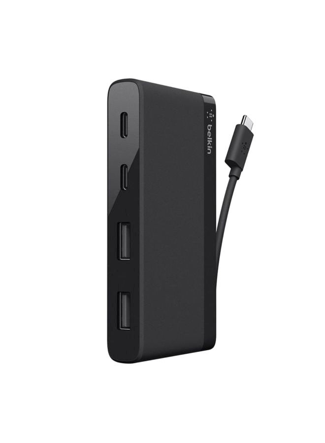 belkin USB-C 4-Port Mini Hub Black - Image 1