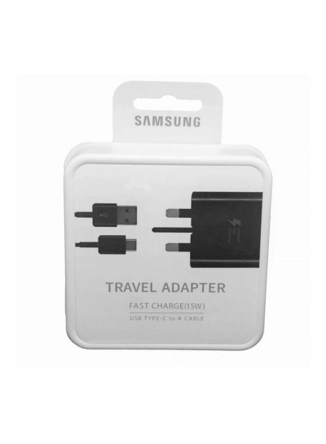 Samsung 3-Pin Fast Charging Adapter With USB Cable Black  - Image 4