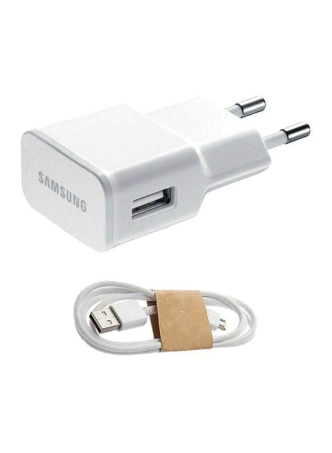 Samsung Fast Charging Travel Adapter With USB Cable White  - Image 2