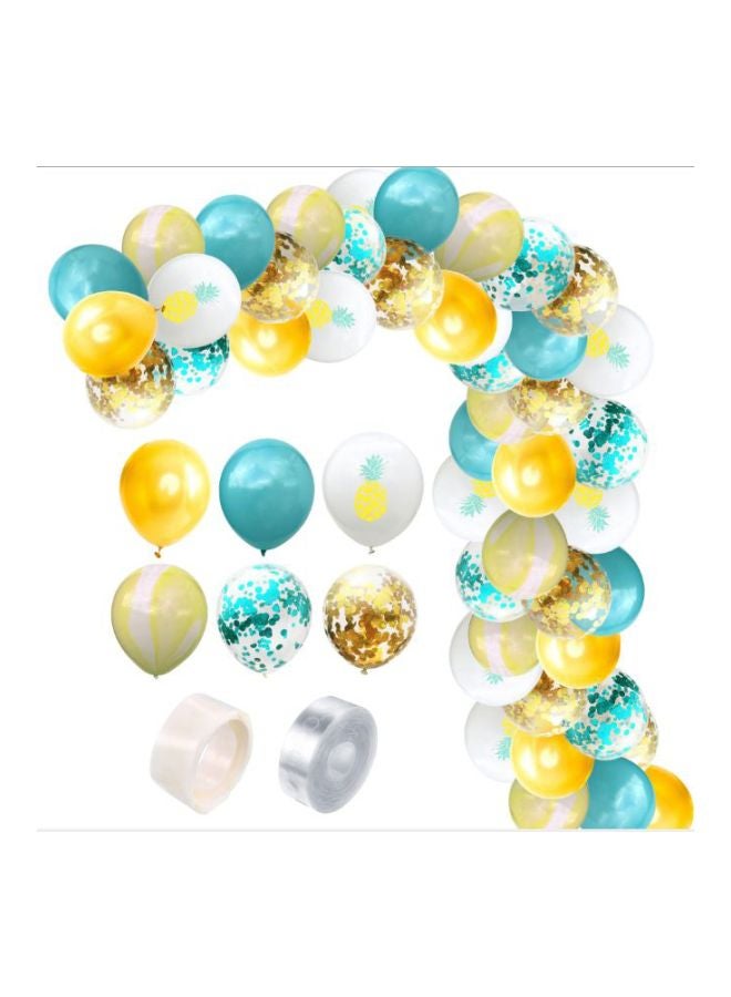 بيوينتي مجموعة بالونات حفلات هاواي الاستوائية مكونة من 62 قطعة - Image 1