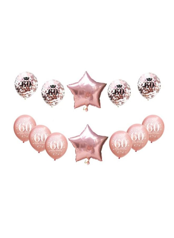 بيوينتي مجموعة بالونات زينة بتصميم عبارة "Happy Birthday" من 25 قطعة - Image 3