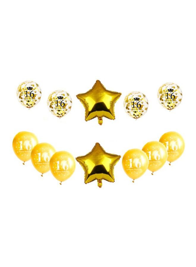 بيوينتي طقم غطاء بالون من قصدير الألومنيوم بتصميم عبارة "Happy Birthday" مكون من 25 قطعة - Image 3