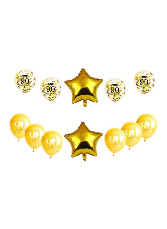 بيوينتي طقم غطاء بالون من قصدير الألومنيوم بتصميم عبارة "Happy Birthday" مكون من 25 قطعة - Image 3