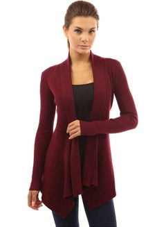 Joychic Hem Cardigan burgundy  - Image 1