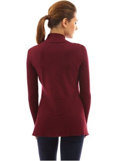 Joychic Hem Cardigan burgundy  - Image 2