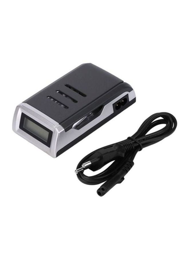 OUTAD Battery Charger With LCD Screen Black/Silver - Image 4