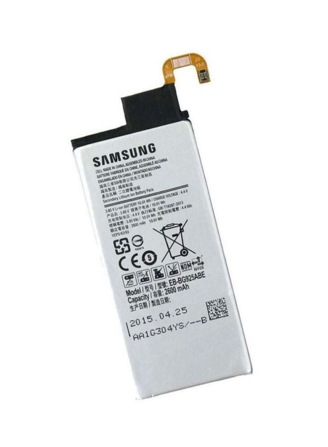 سامسونج بطارية بديلة لهاتف سامسونج جالاكسي S6 إيدج بلس 2600.0 mAh أبيض - Image 1