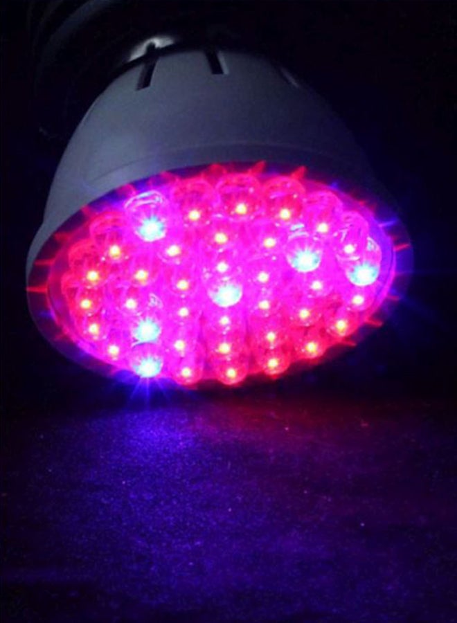 38 LED Hydroponic Lamp White/Silver