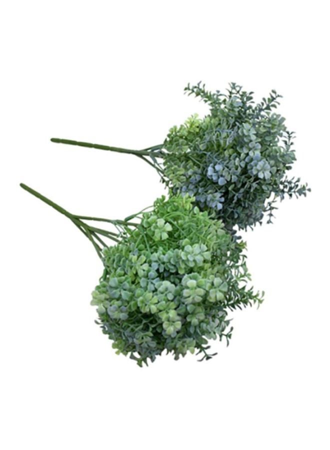 Yatai 2-Piece Artificial Plants Eucalyptus Leaves Shrubs Bunch Green 28 x 19centimeter  - Image 1