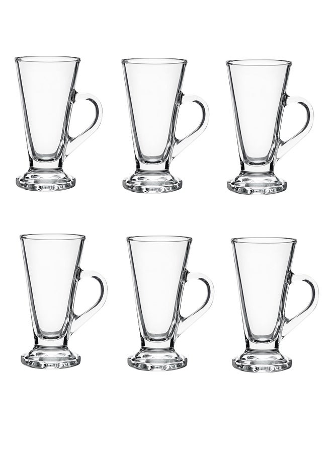 Ocean 6-Piece Elegant Glass With Handle Set Clear 230ml - Image 1
