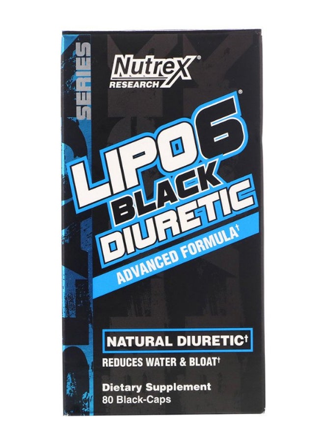 Nutrex Research Lipo-6 Black Diuretic Supplement - 80 Capsules  - Image 2