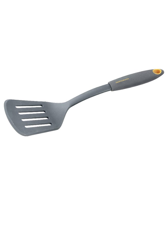 FACKELMANN Slotted Turner With Soft Grip Grey  - Image 1