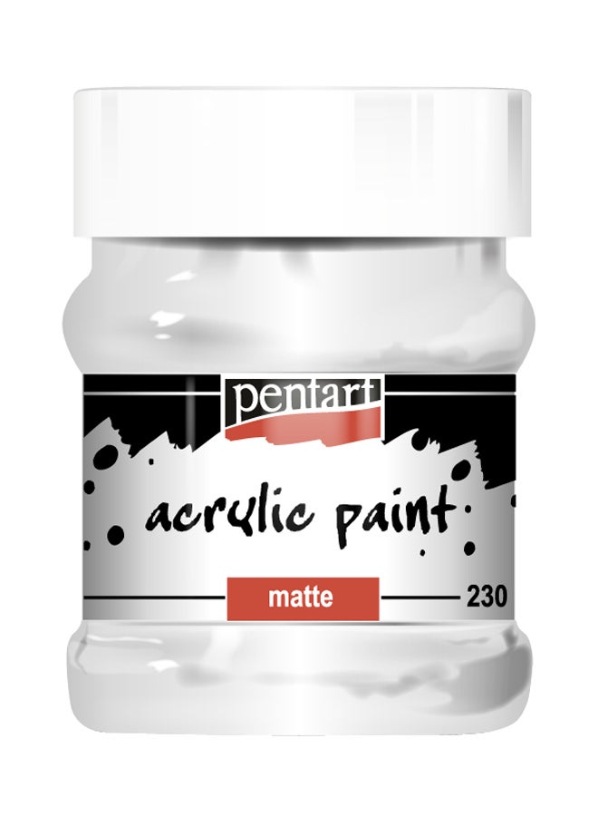 Acrylic Matte Paint White