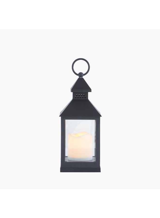 Home Box - Candle Lantern With LED Light Black/Clear - Image 1