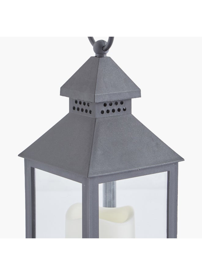 Home Box - Candle Lantern With LED Light Black/Clear - Image 1