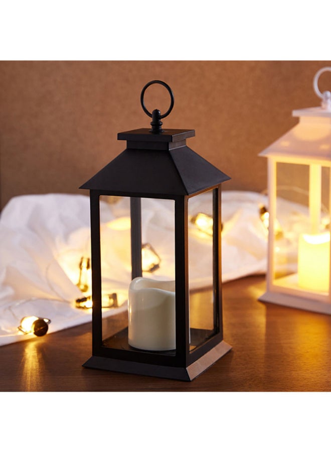 Home Box - Candle Lantern With LED Light Black/Clear - Image 1