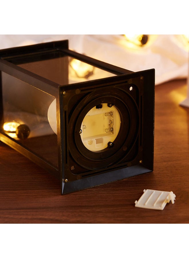 Home Box - Candle Lantern With LED Light Black/Clear - Image 1