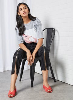 trendyol Zipper Detailed Mom Jeans Black  - Image 2