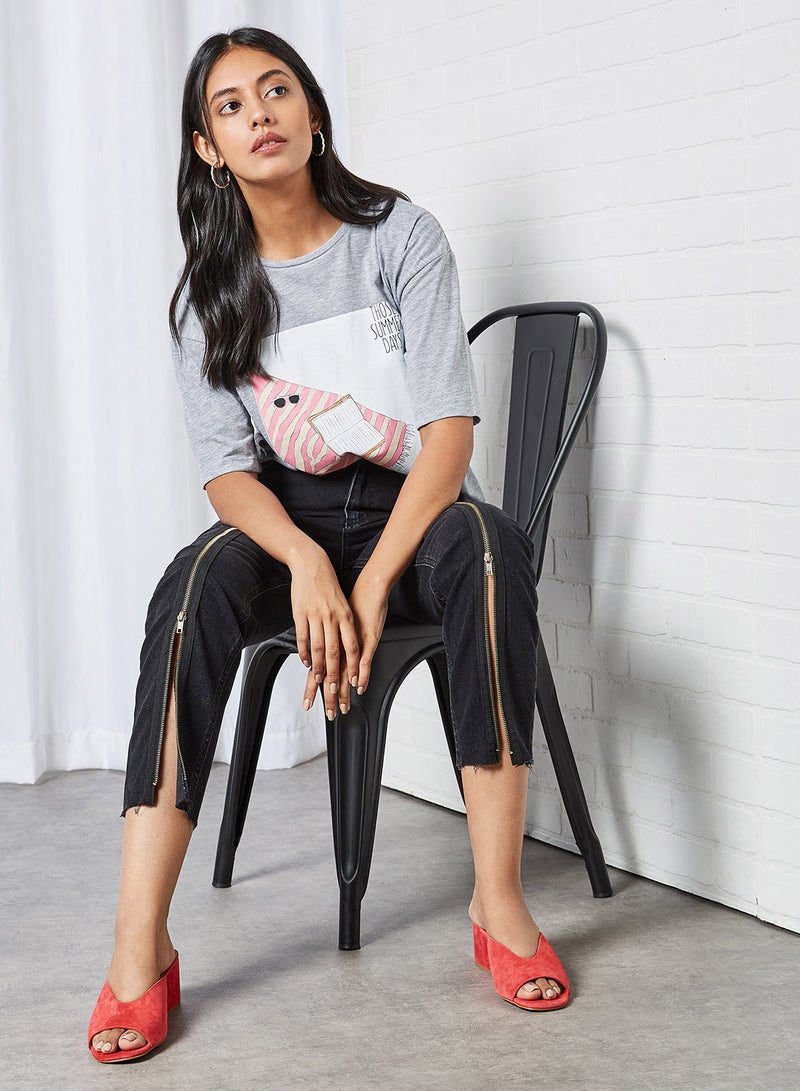 trendyol - Zipper Detailed Mom Jeans Black - Image 1