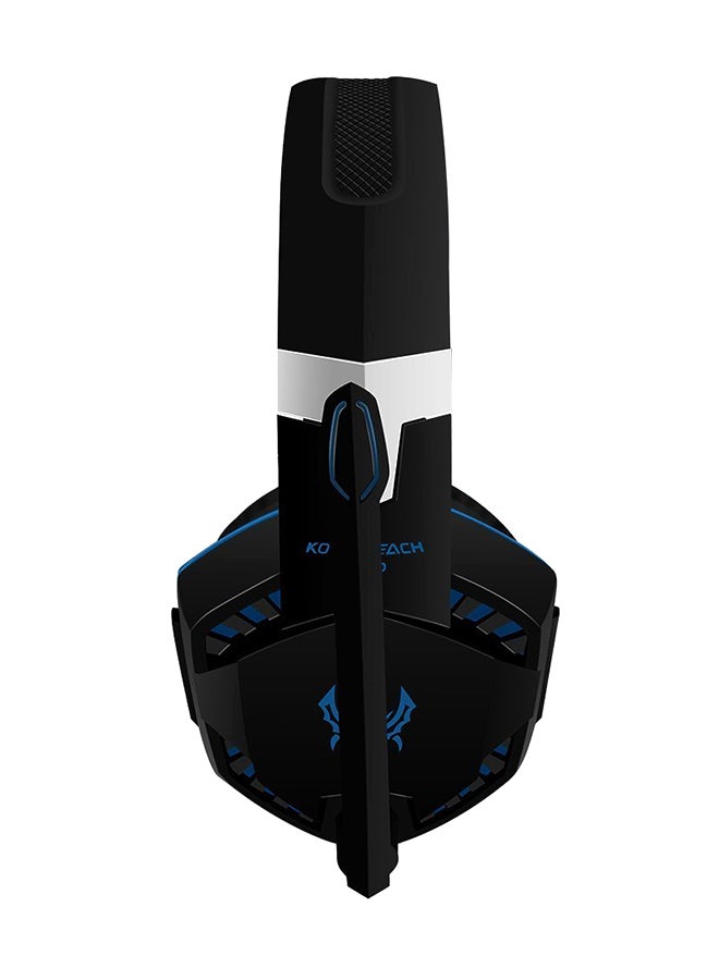 KOTION EACH - Over-Ear Headphones With Mic Black/Blue - Image 1