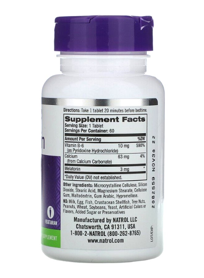 مكمل غذائي ميلاتونين 60 قرص - Image 2