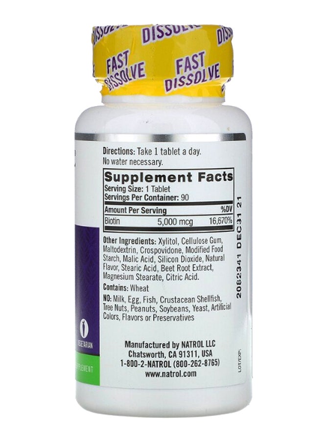 مكمل غذائي بيوتي بعنصر البيوتين، 90 قرصاً - Image 2