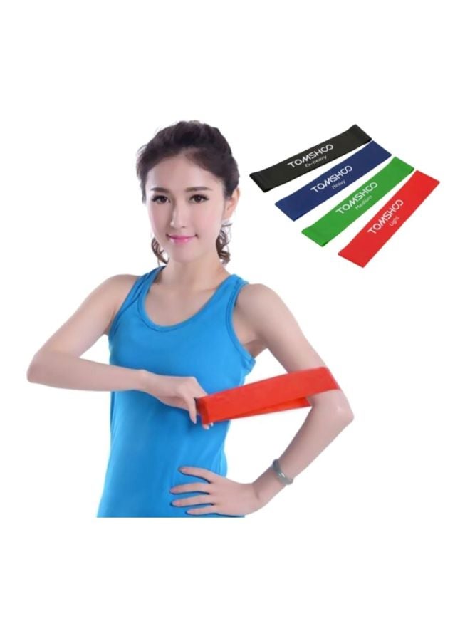 TOMSHOO 4-Piece Latex Exercise Band Set 20inch  - Image 5