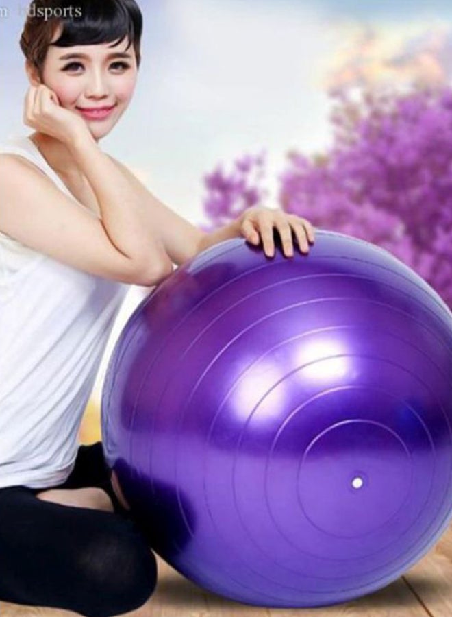 Bodyline Swis Ball With Pump, 55 cm, Purple 85cm - Image 2