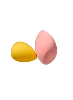 KISS 2-Piece Professional Make Up Sponge Set Yellow & pink  - Image 1