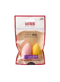KISS 2-Piece Professional Make Up Sponge Set Yellow & pink  - Image 2