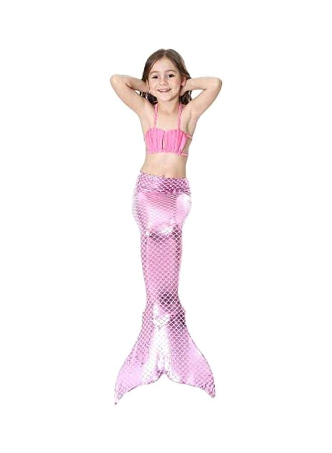 J&J 4-Piece Mermaid Swimming Suit Set With Fin  - Image 3