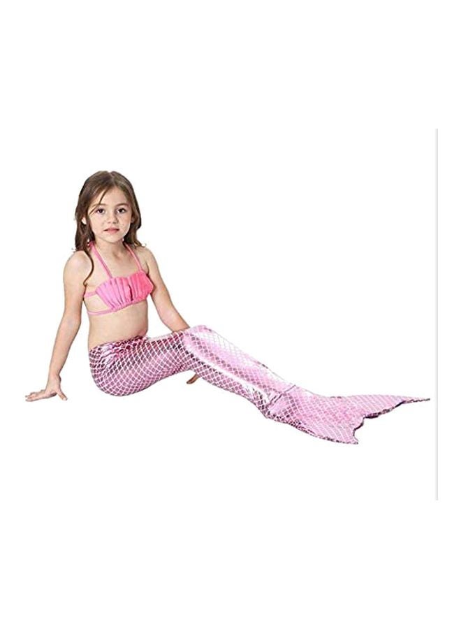 J&J 4-Piece Mermaid Swimming Suit Set With Fin  - Image 4