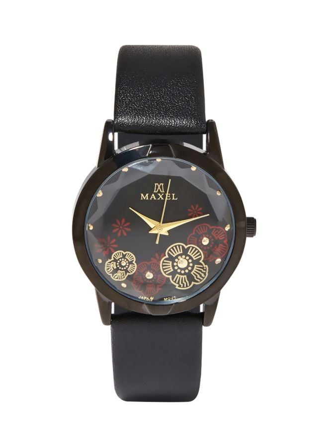 Maxel Girls' Water Resistant Analog Watch MX478 - 32 mm - Black - Image 1